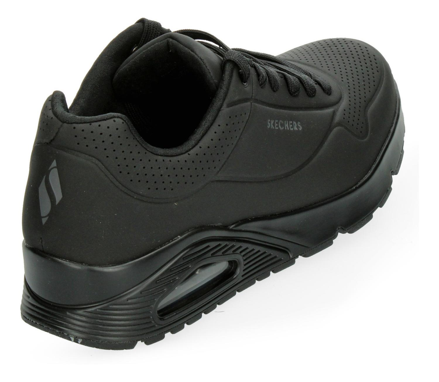 Tenis Hombre Skechers Negro Casual Caballero — imagen 7