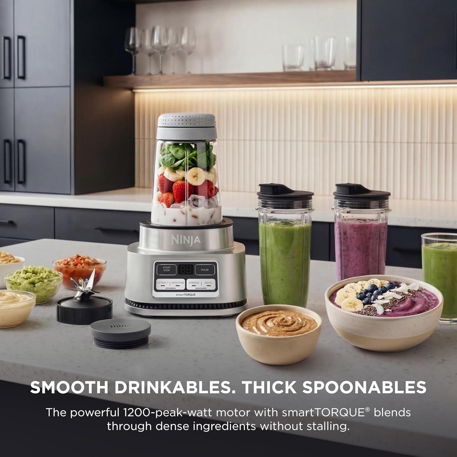 Licuadora Ninja Foodi SS101 SmartTorque 1200 W Smoothie Bowl Maker Plateada — imagen 2