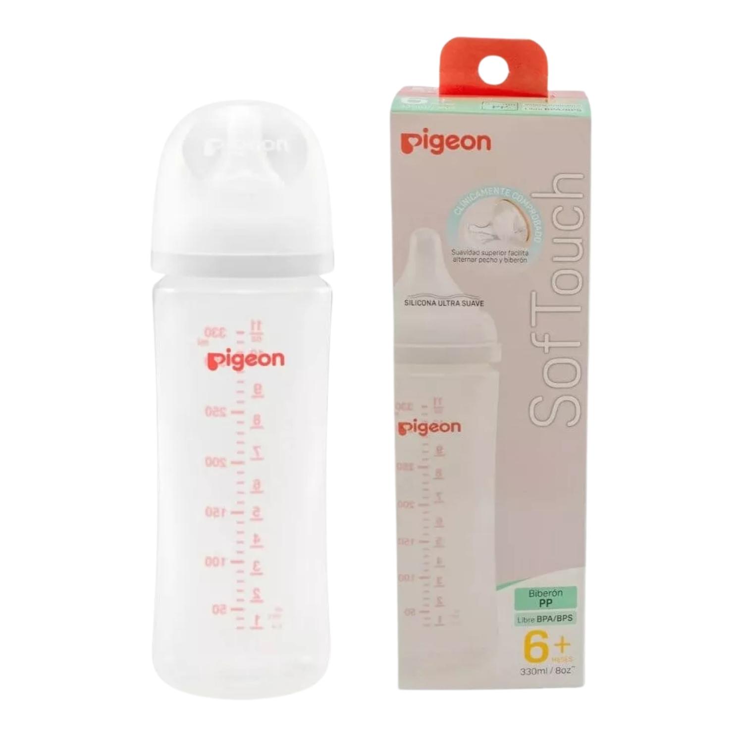 Pack 3 Biberones Pigeon Softouch 330ml/11oz Anticolicos 6m — imagen 5