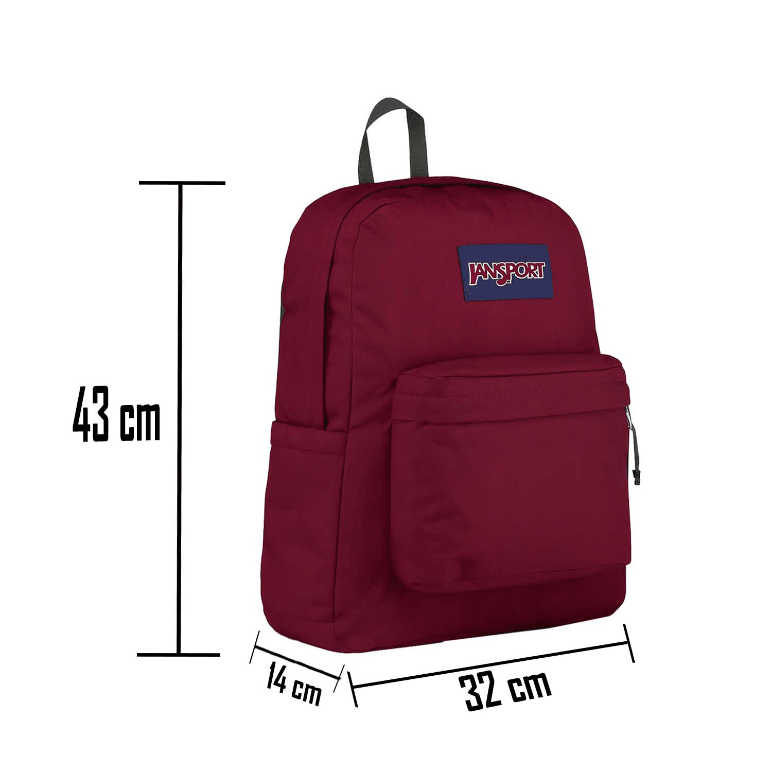 Mochila Dama JanSport Guinda Casual Unisex — imagen 3