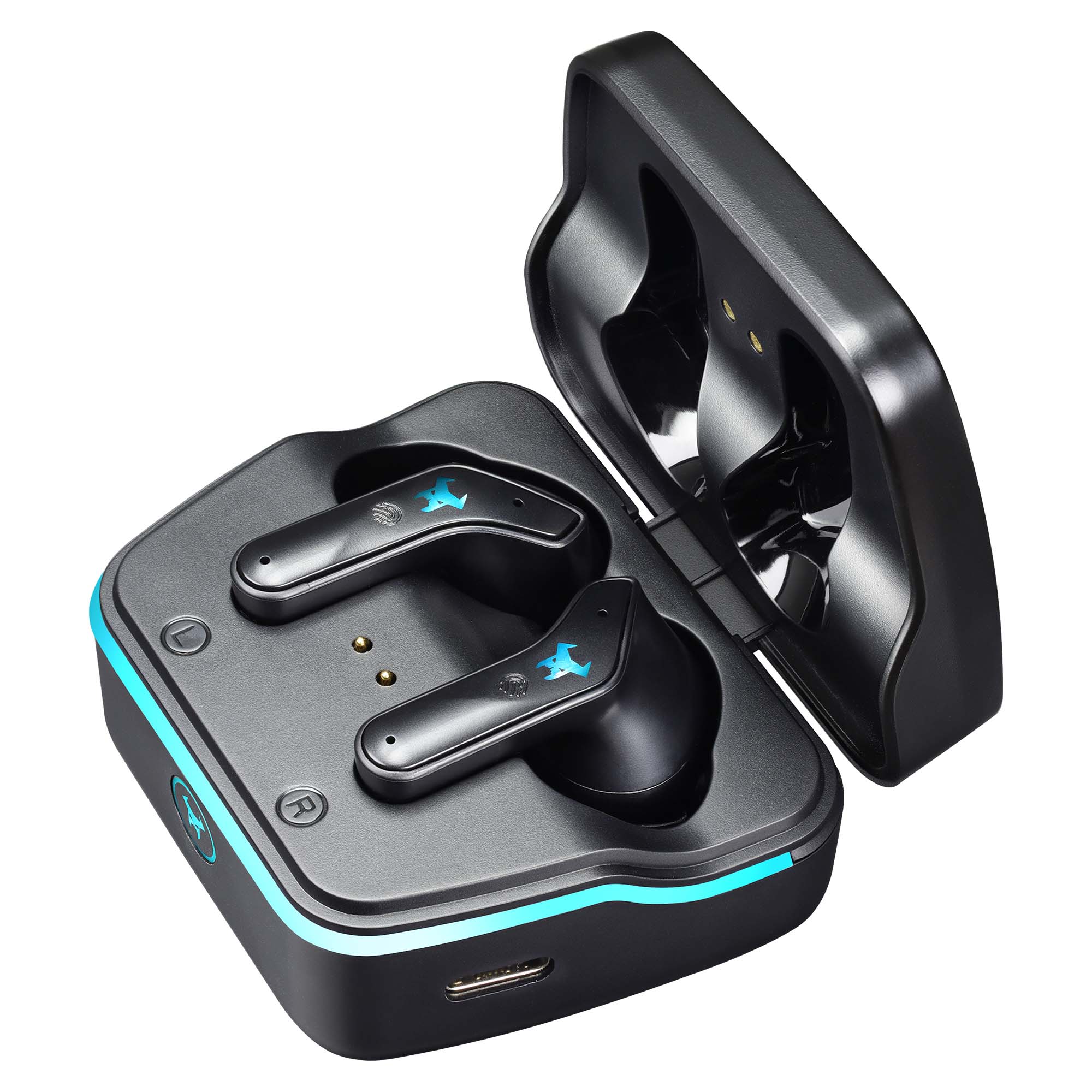Audífonos Inalámbricos TWS Gamer MSTWS-215 Negro Doble Conexión, Sonido HD y Baja Latencia — imagen 3