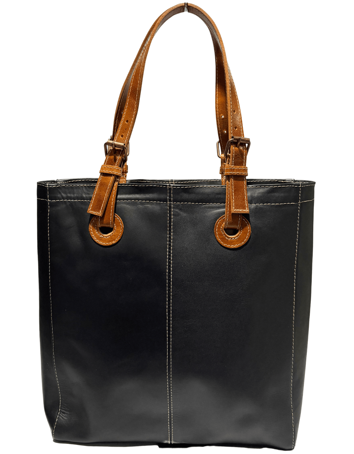 Bolsa Piel Legitima Elegante Cuero Genuino Para Mujer Handbags Tote — imagen 5