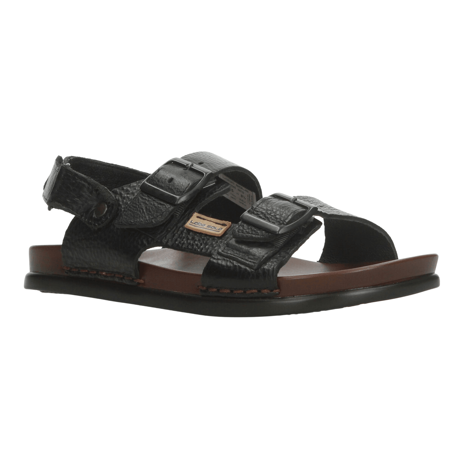 Sandalias Hombre Lobo Solo Negro Casual Caballero — imagen 3