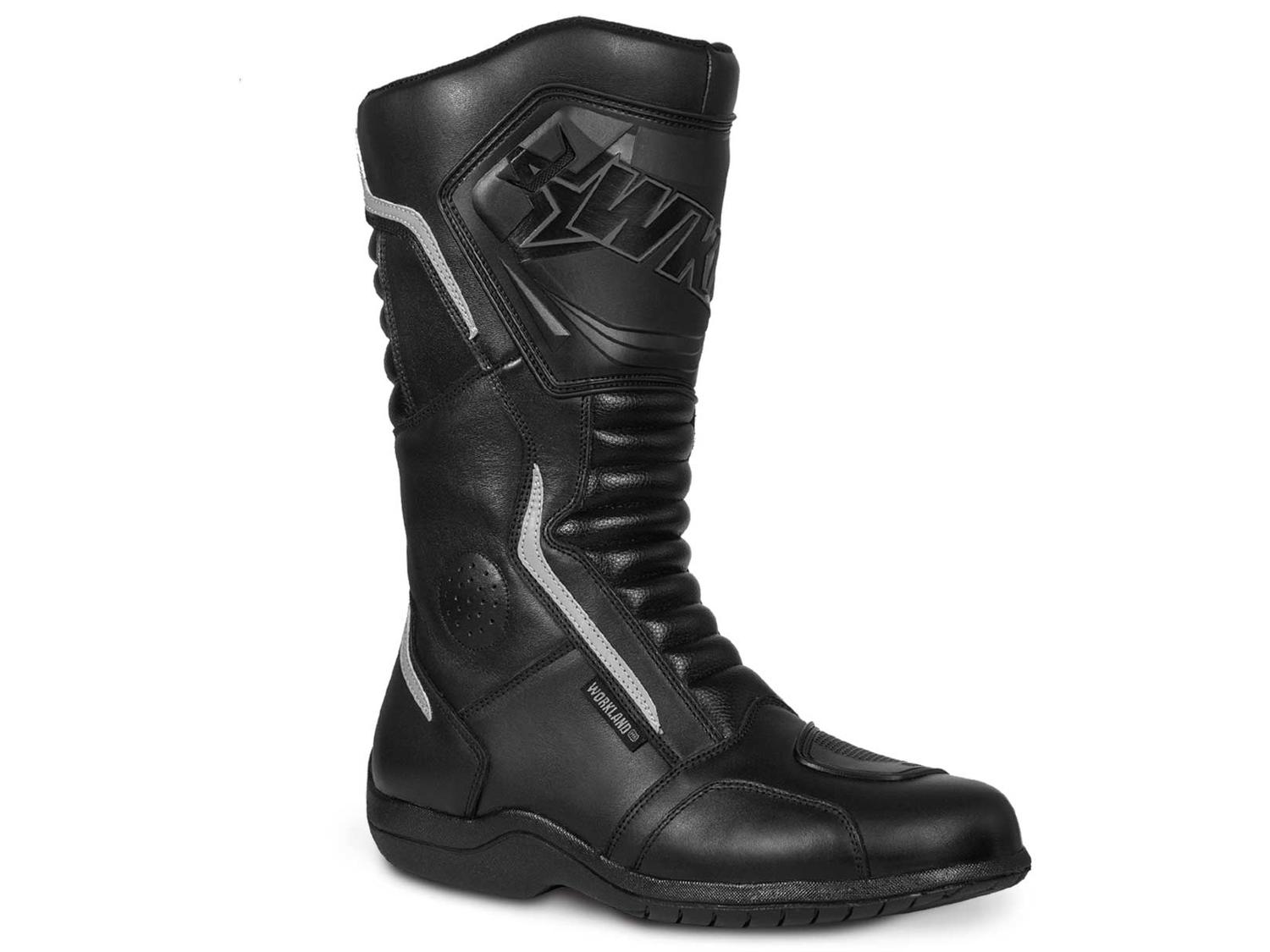 Botas hombre motociclista biker touring WKL 80020 Negro — imagen 1