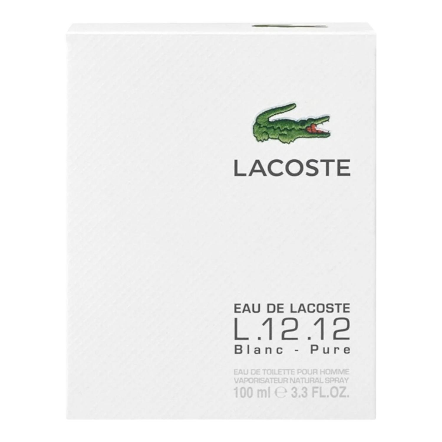 LACOSTE L.12.12. BLANC PURE EDT 100 ML — imagen 2