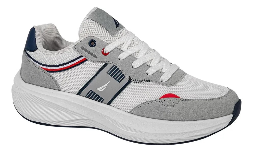 Tenis Nautica Caballero Confort Franjas Tricolor 1269668 — imagen 8