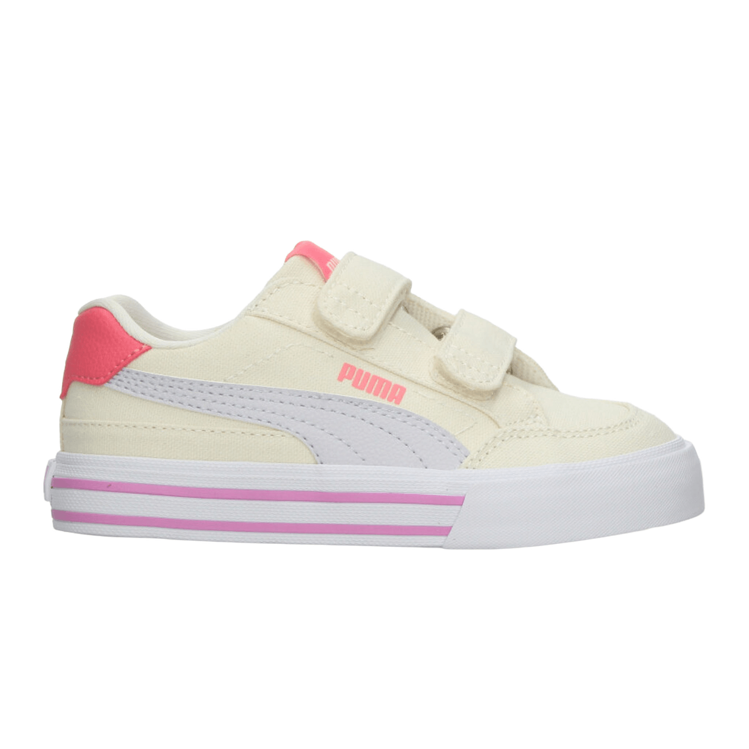 Tenis Puma Court Classic Niña Off White Casual Infantil T16-22 — imagen 2
