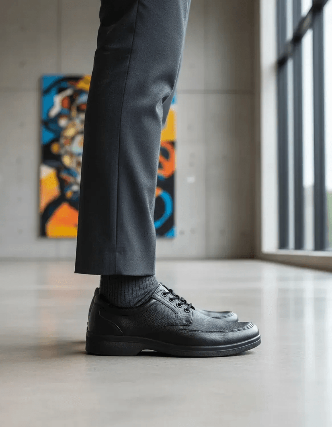 Zapato Flexi Marcel 91607 Derby Negro Liso 27 Mx — imagen 4