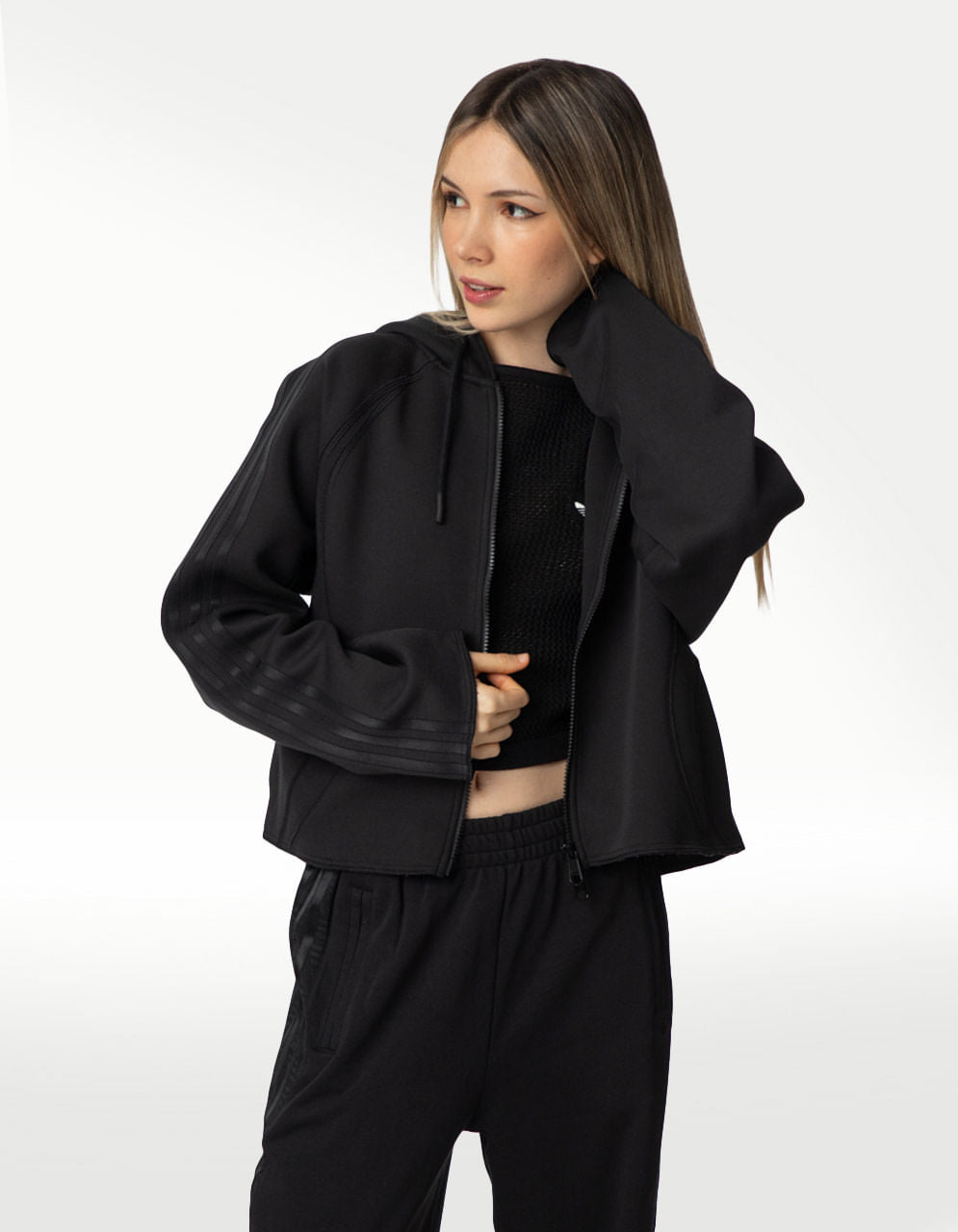 Sudadera Adidas Teamgeist ZP HD Negro - Mujer — imagen 2