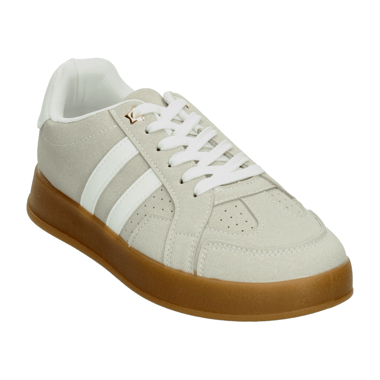 Tenis Berlín Dama Casual Deportivo Cintas Ajustables Cómodo Gris Mujer — imagen 4