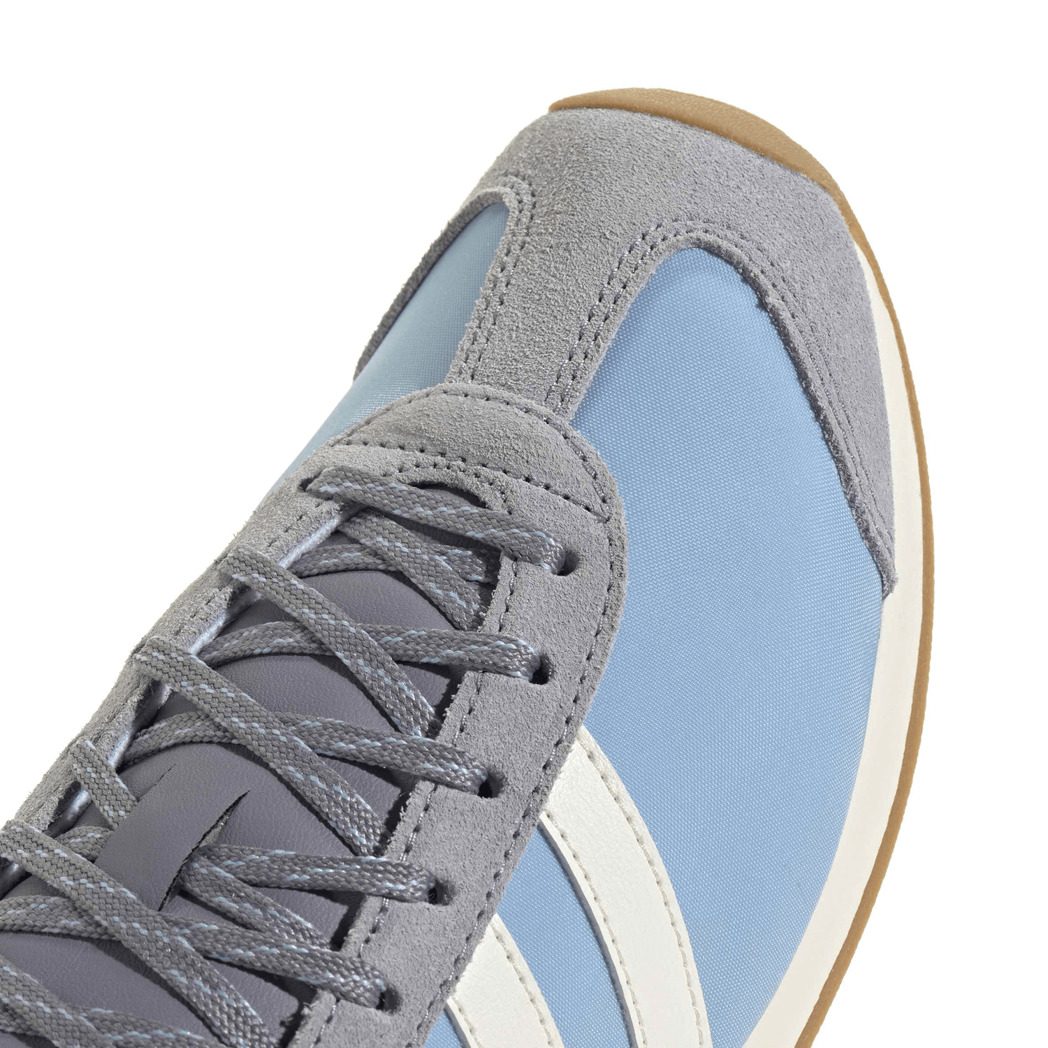 Tenis Adidas Runvista Dama Casual Cintas Azul Cielo Mujer — imagen 5