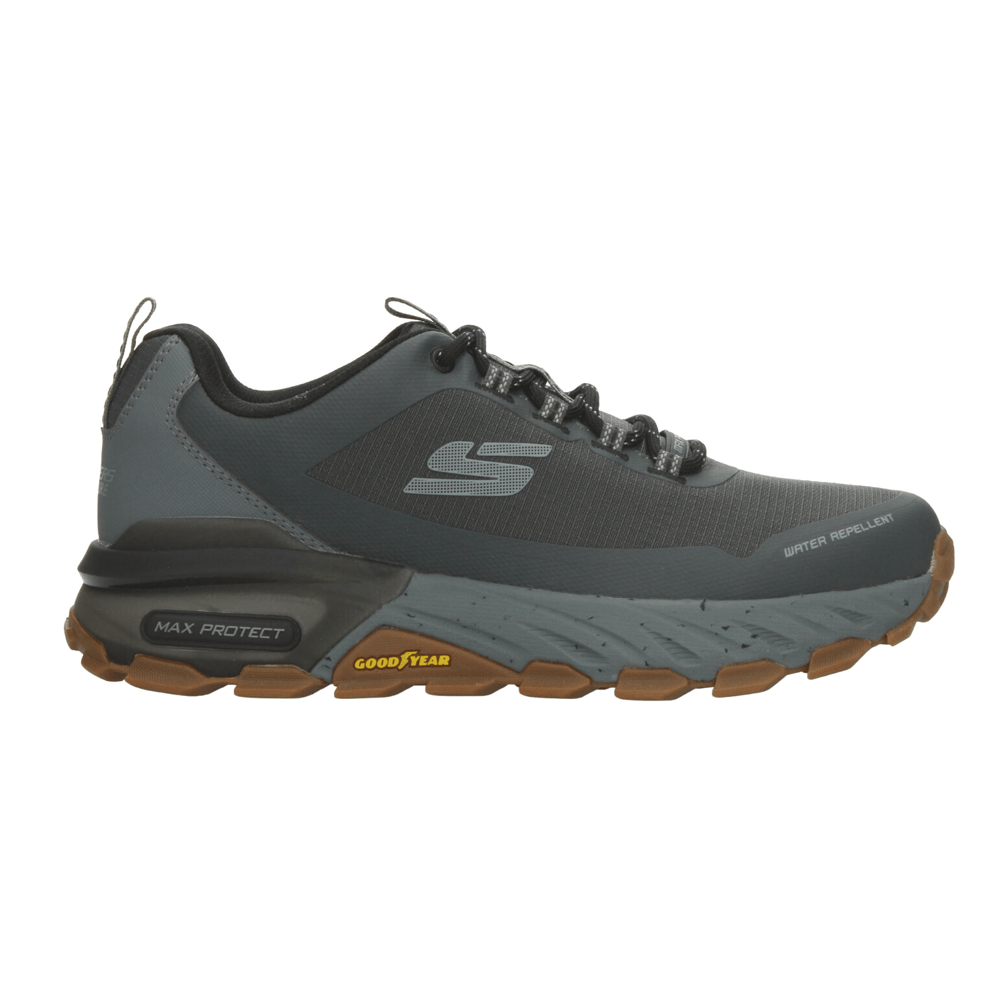 Tenis Skechers Max Protect Hombre Senderismo Outdoor Gris Caballero — imagen 10