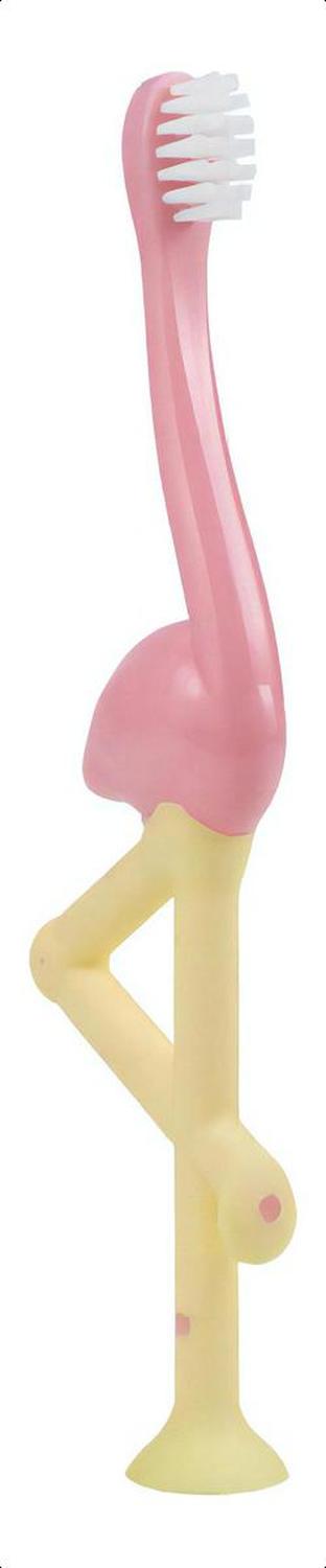 Cepillo De Dientes Bebes Y Niños Pequeños, Flamingo. Color Rosa Animales — imagen 1