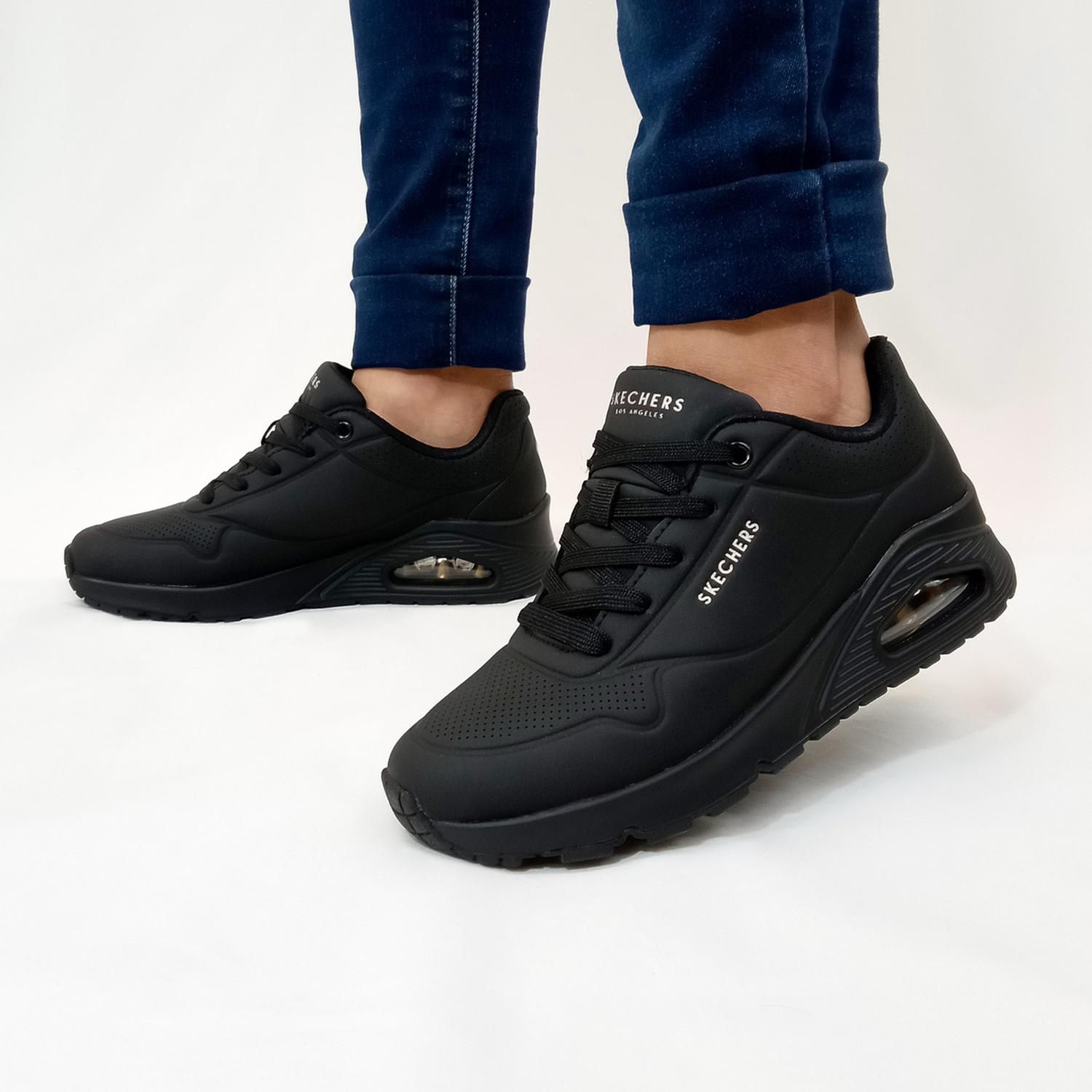 Tenis Skechers Stand On Air Dama Casual Negro Mujer — imagen 2