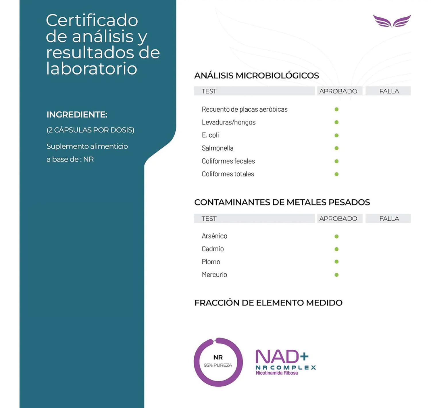 Essentials: NAD+ NR Complex, Nicotinamida Ribósida + Calostro + Trans-Pterostilbeno, 200 Cápsulas — imagen 8