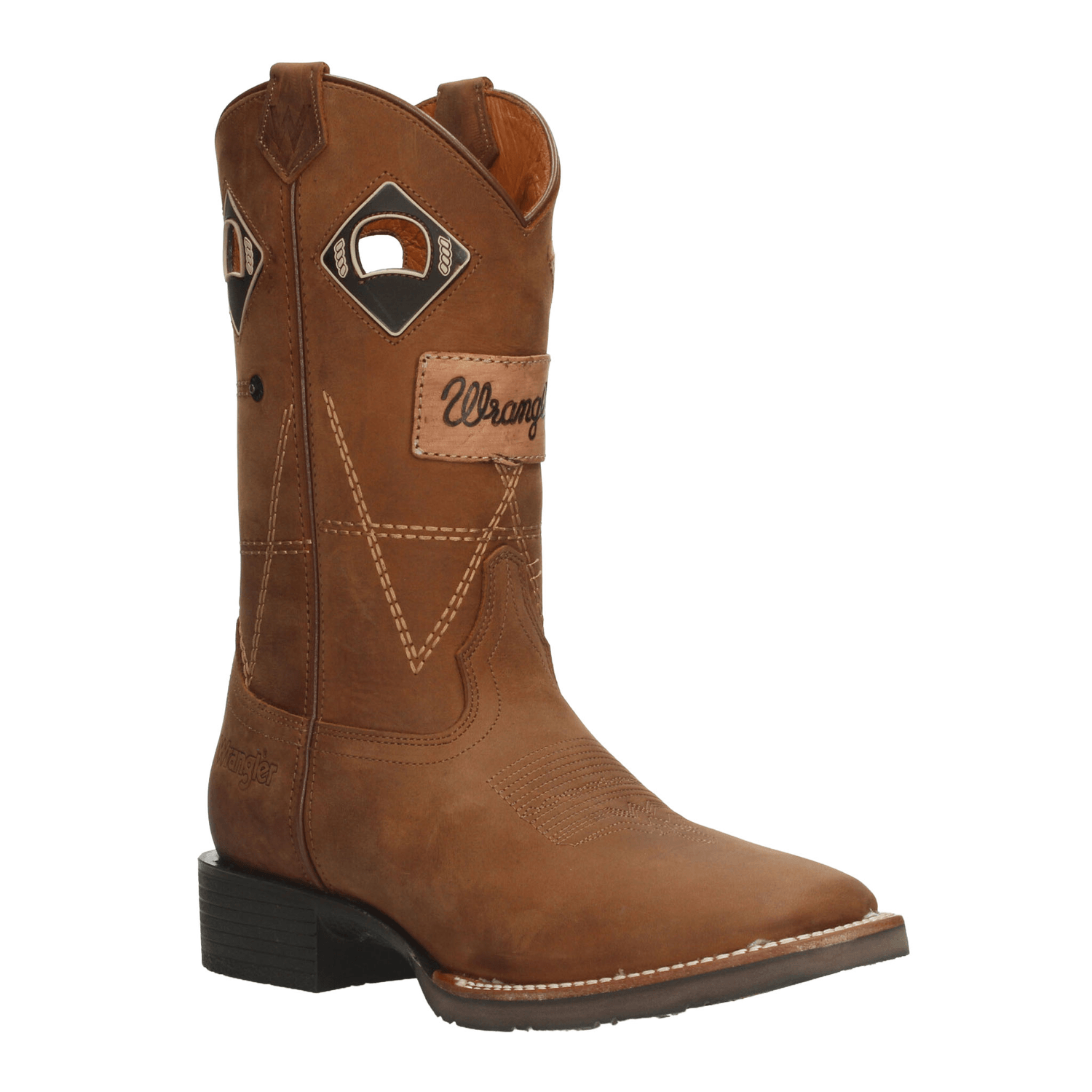 Bota Wrangler Vaquero Hombre Café Cierre Casual Caballero — imagen 3