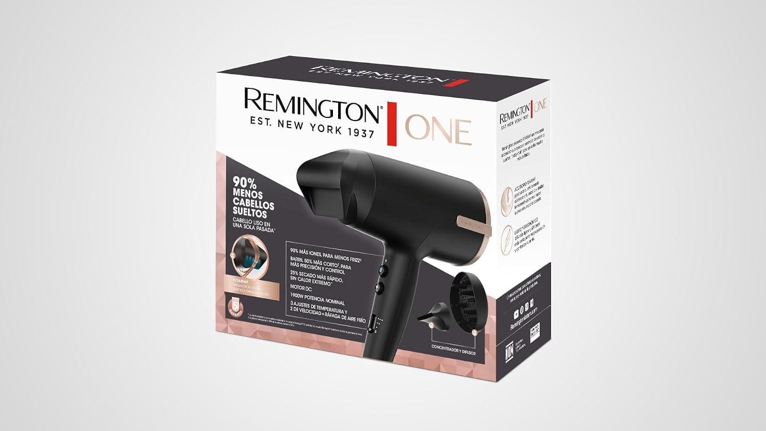 Secadora Pelo Remington D31A One Flyaway Control Pelo Suelto — imagen 8