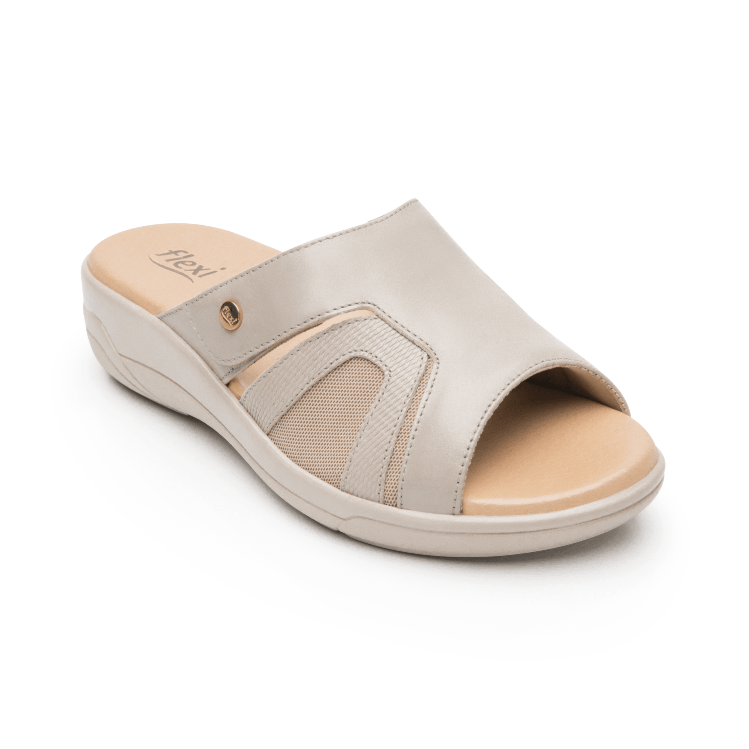 Sandalias Flexi Dama Casual Beige Mujer — imagen 2