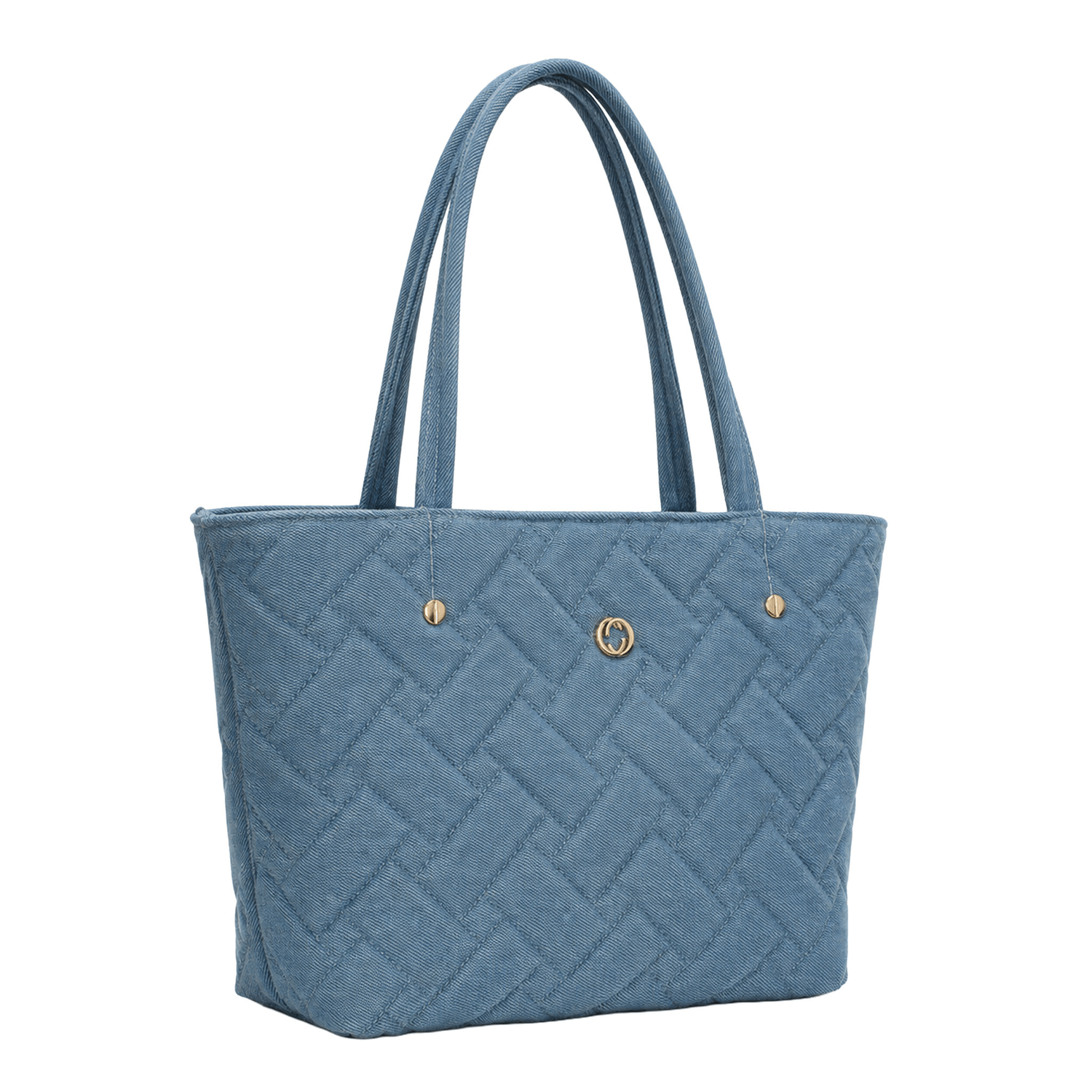 Bolsa Ferretina Dama Azul Mezclilla Casual Amplia Mujer — imagen 3