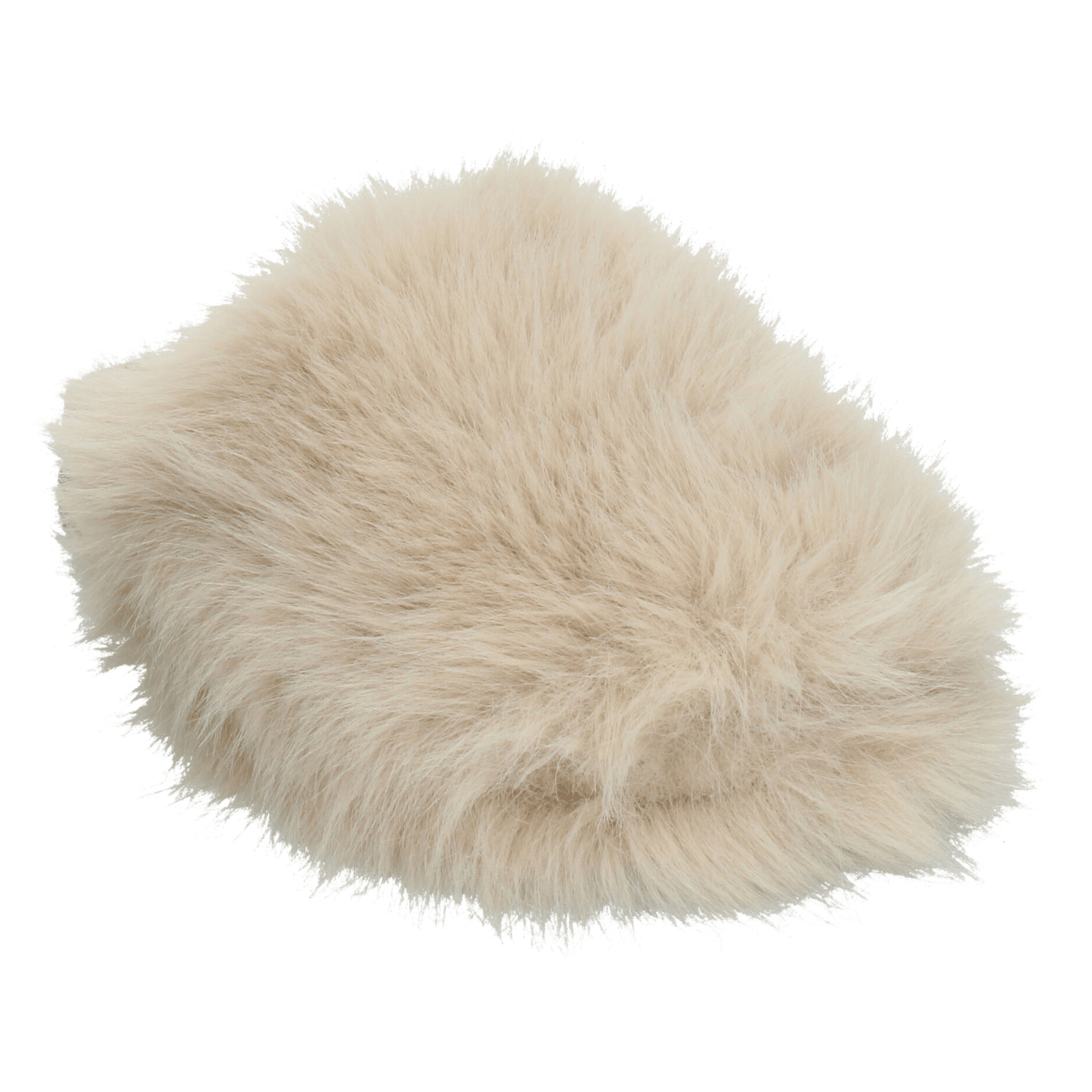 Zapato Berlin Dama Casual Peluche Slip On Cómodo Beige Mujer — imagen 4
