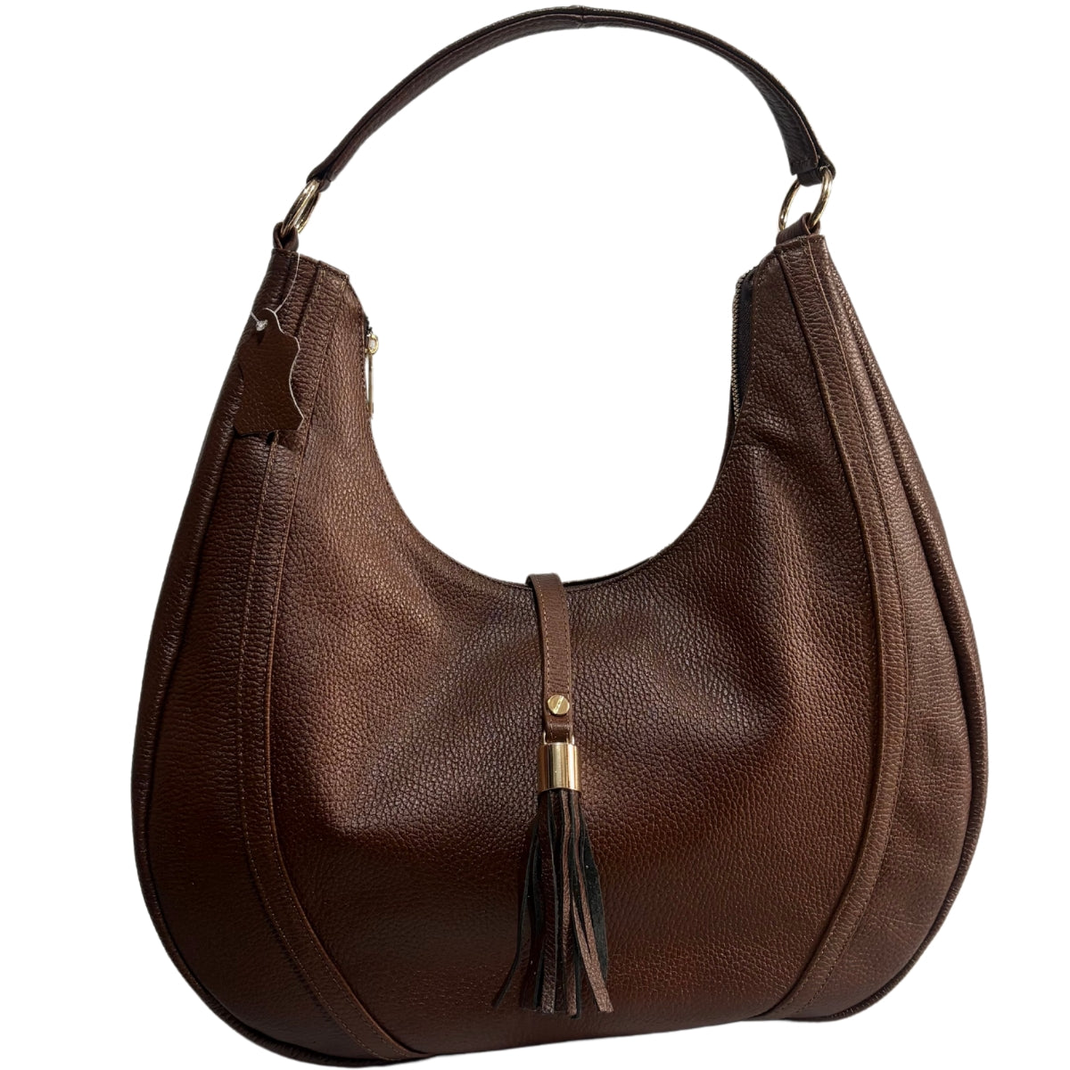 Bolso Grande De Piel Legitima Ternera Original Suave Negro Aitana — imagen 12