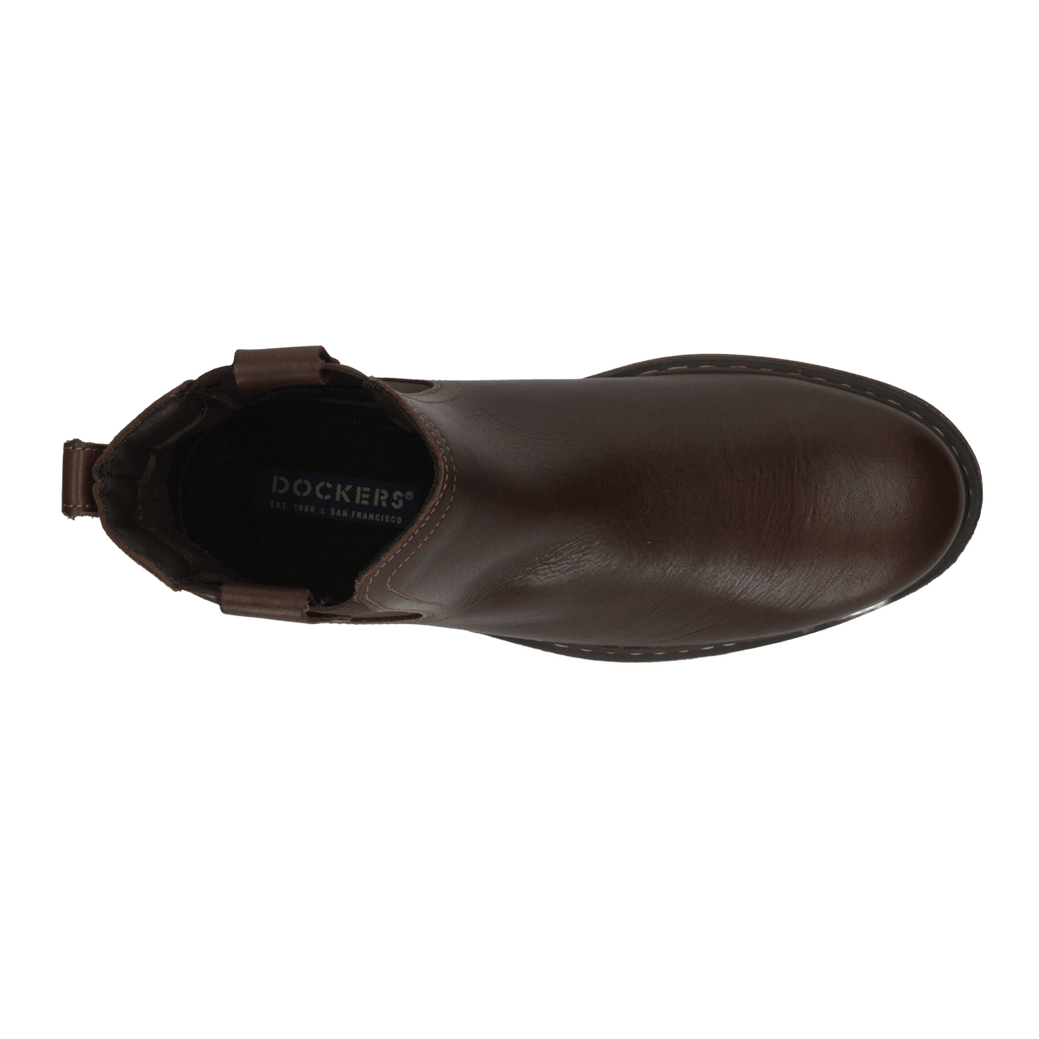 Bota Dockers Hombre Casual Chelsea Cómodo Café Caballero — imagen 8