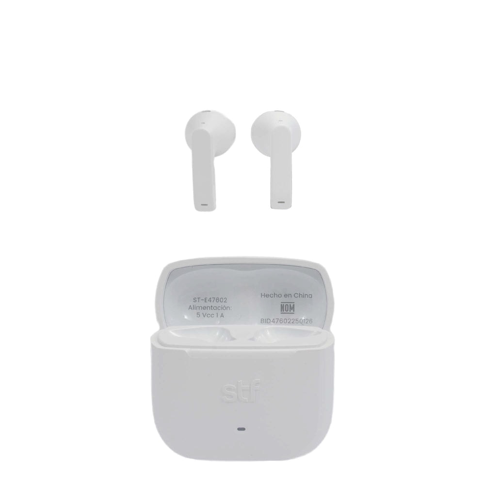 Audífonos Inalámbricos Tws HYRO STF 36hrs Uso ENC Blanco — imagen 4
