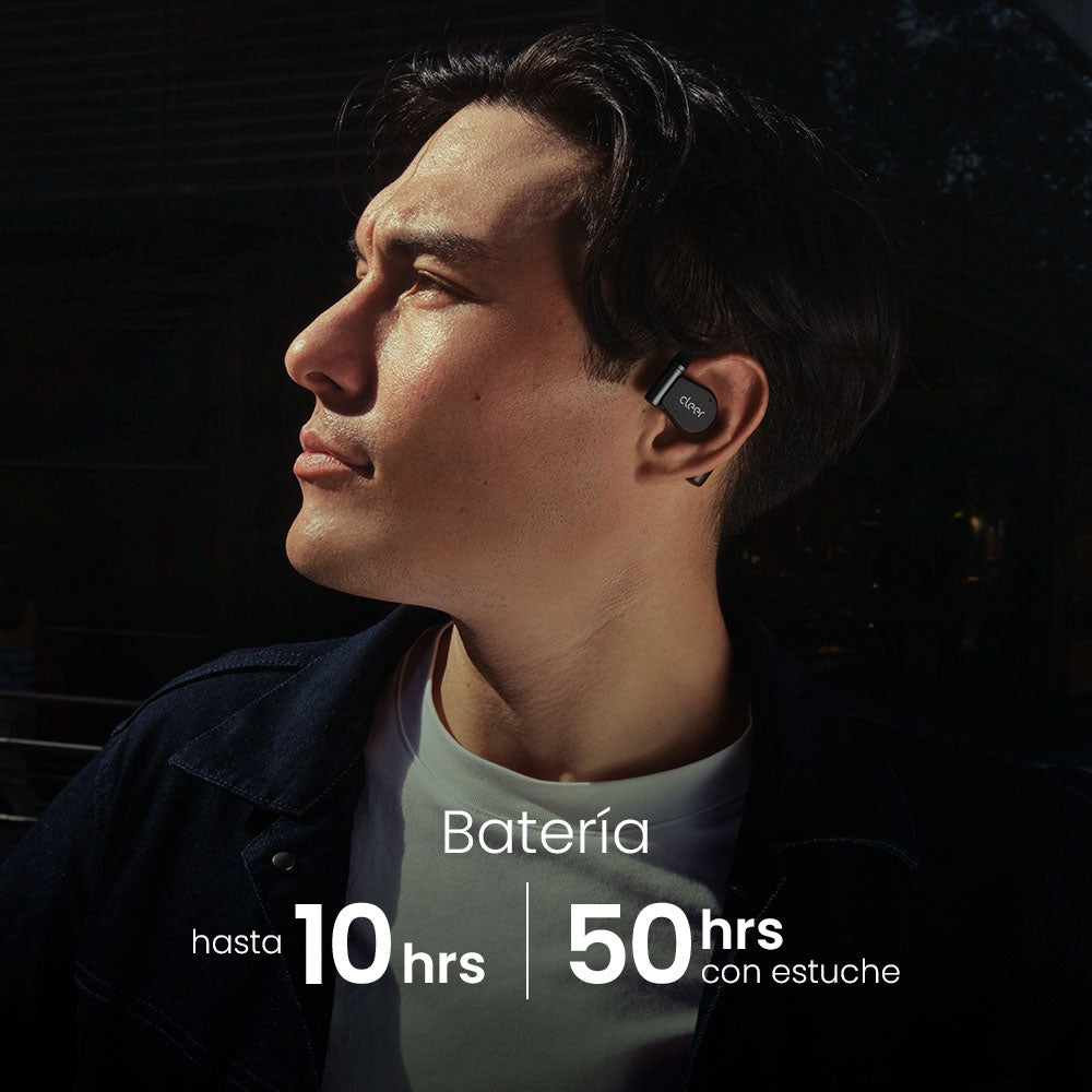 Audifonos Cleer ARC 3 Open-Ear: Sonido Hi-Res, Dolby Atmos, 50h Batería, IPX7 Negro — imagen 10