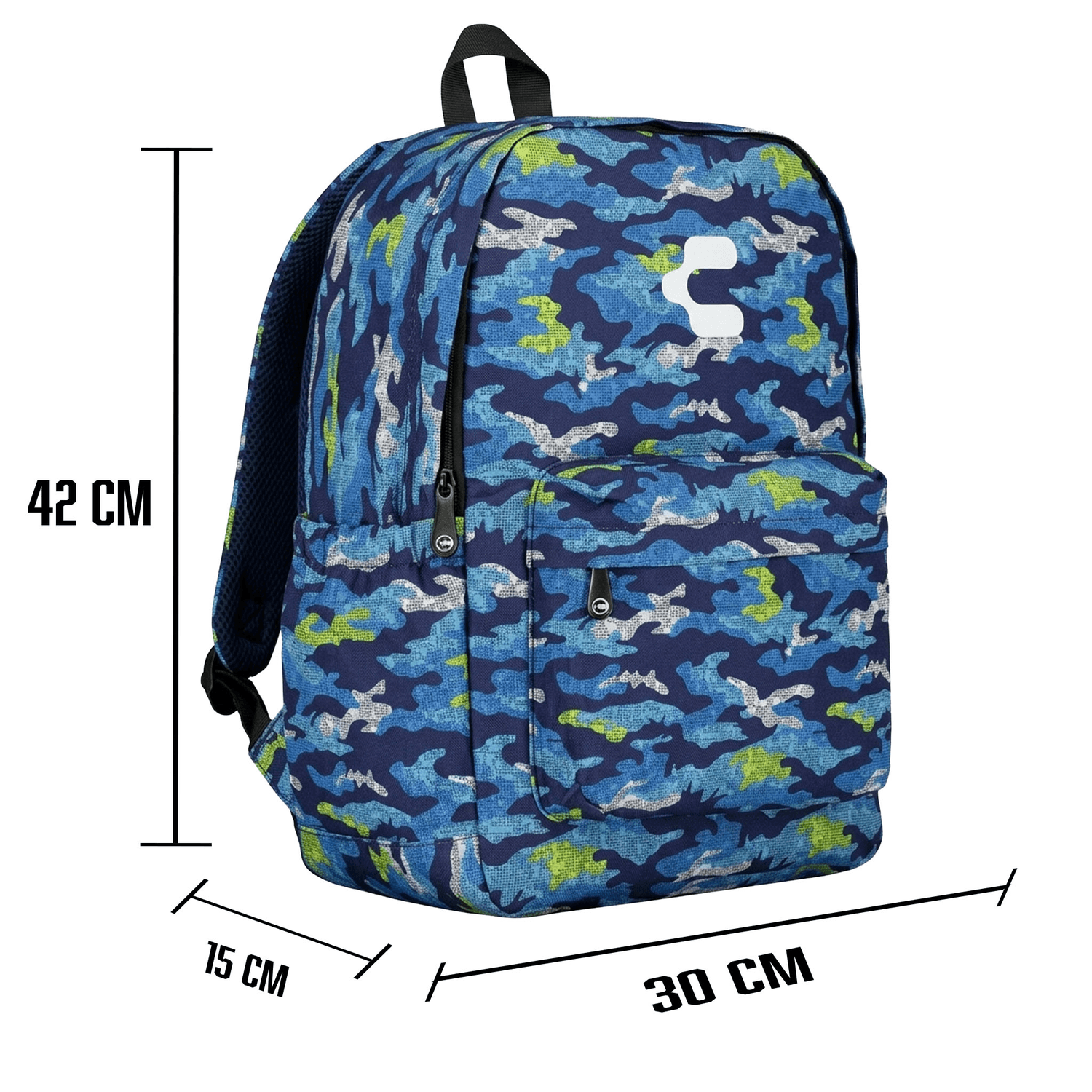 Set de Mochila Niño Charly Camuflaje Azul Escolar Lonchera Infantil — imagen 6
