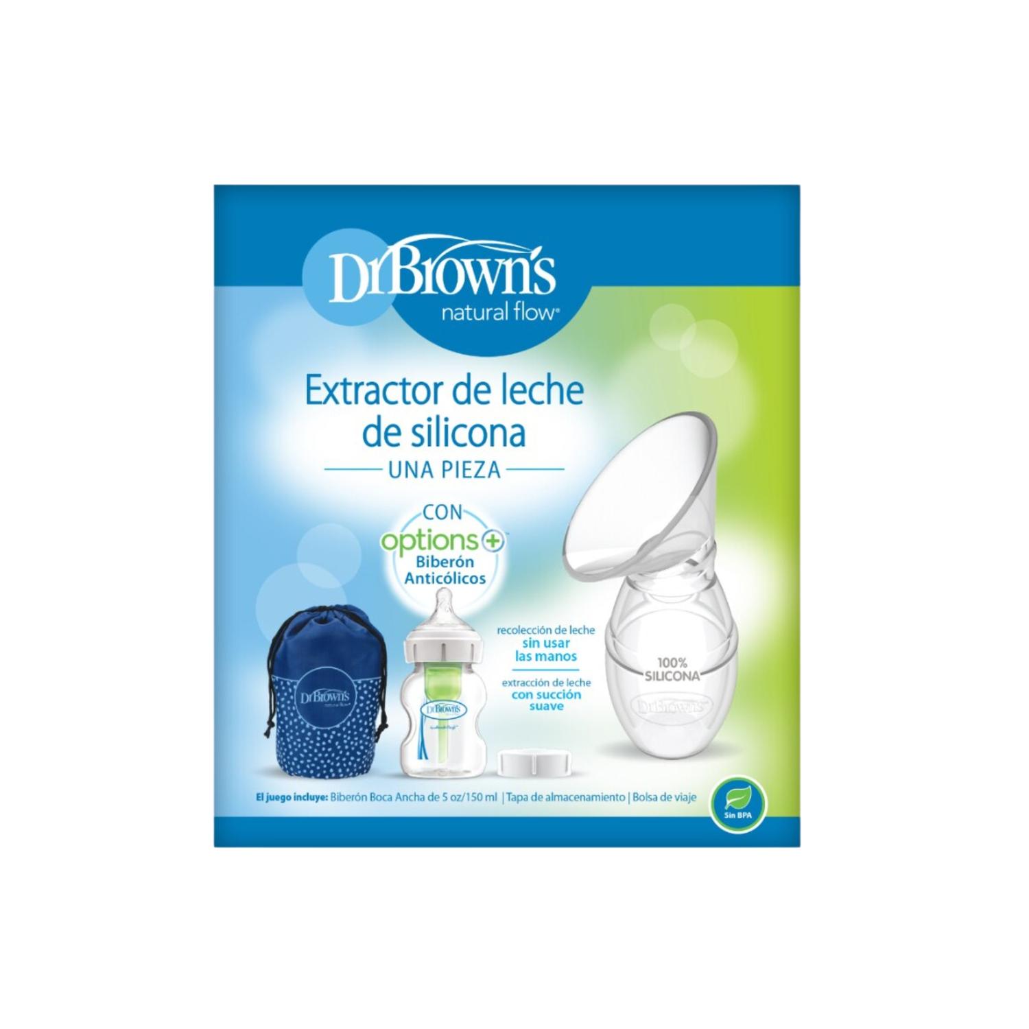 Extractor Y Recolector De Leche Dr Brown's Plástico Con Biberón Standard 4oz — imagen 1