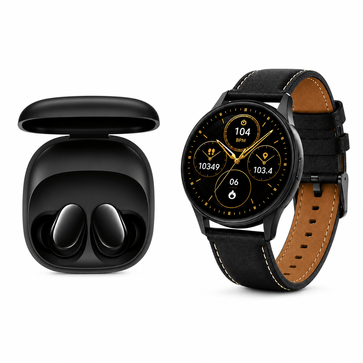 SMARTWATCH G-TIDE R5 (NEGRO) + AUDIFONOS REDMI BUDS 6 PLAY (NEGRO) — imagen 2