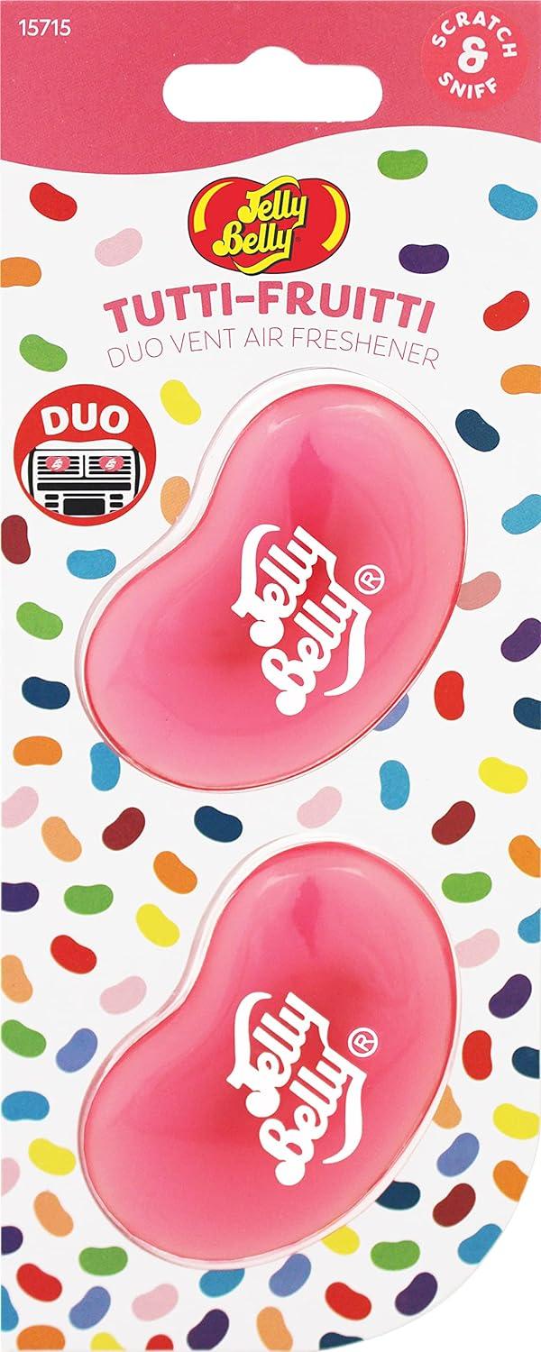 AROMATIZANDOR COCHE CASA JELLY BEAN OLOR TUTTI FRUTTI 12 PZAS — imagen 1