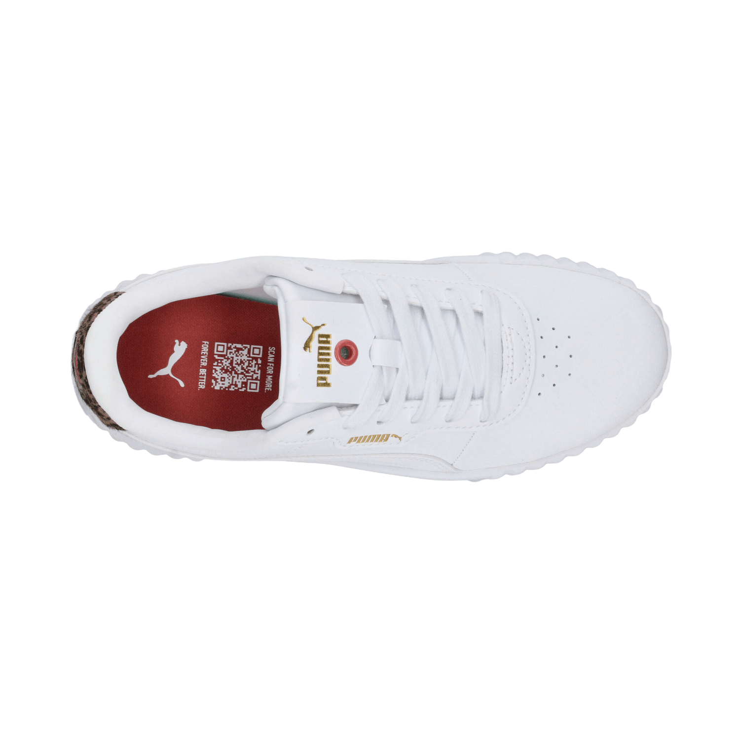 Tenis Puma Carina 3.0 Animal Flair Dama Blanco Casual Para Mujer — imagen 9
