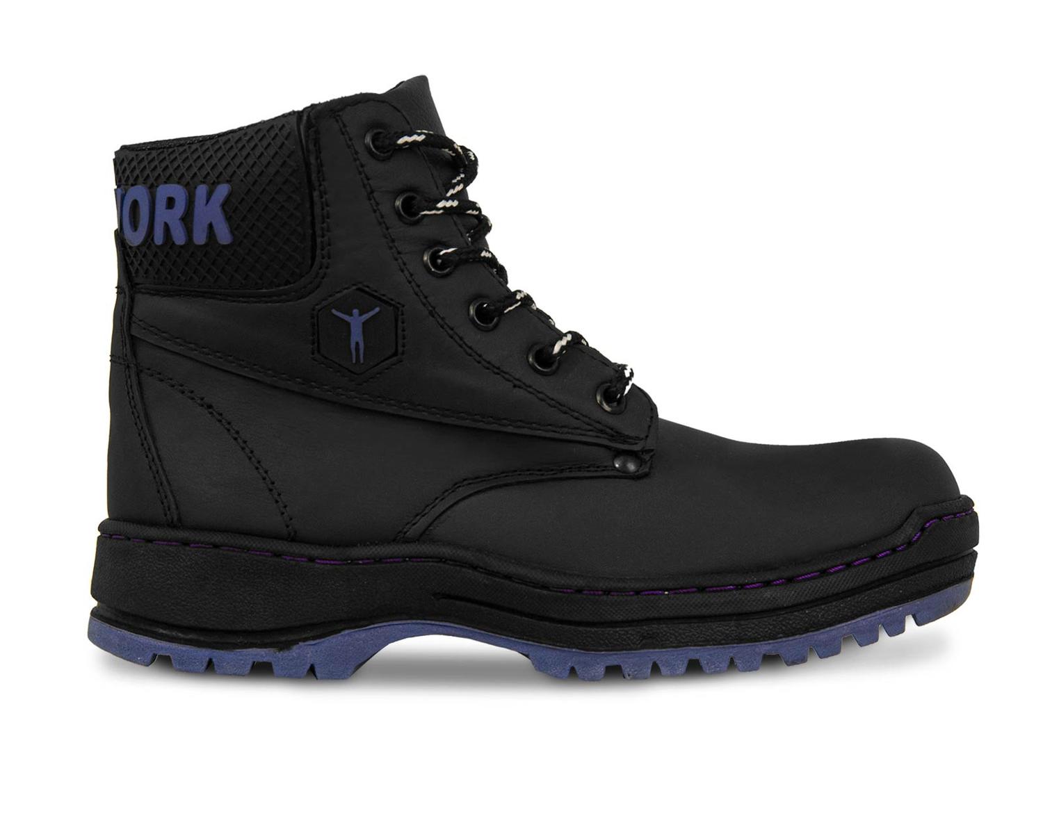 Bota Trabajo Mujer Casquillo Industrial Botines Morado PD344 — imagen 3