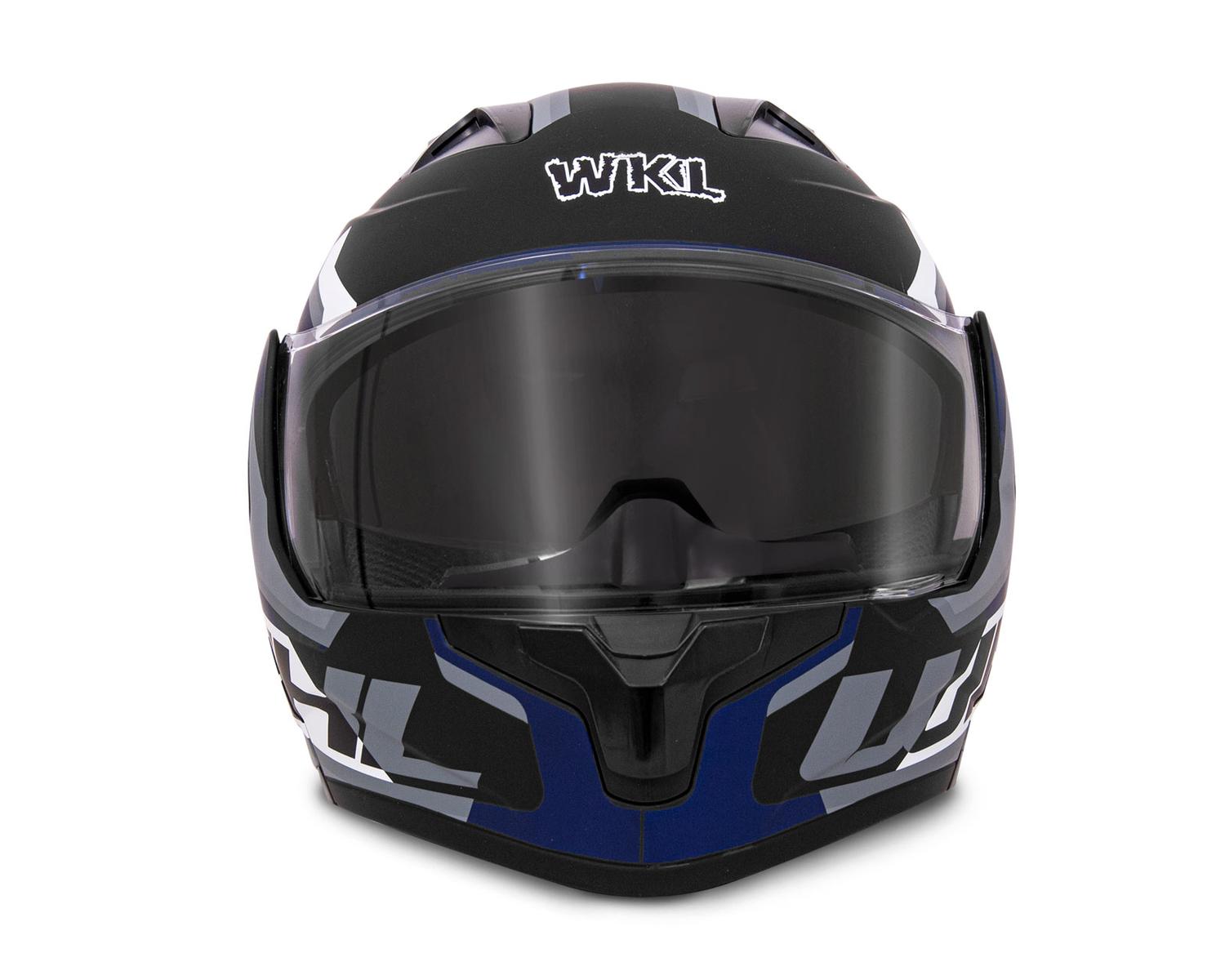Casco WKL Motocicleta Dot Abatible CH-103 VERTEX AZUL — imagen 2