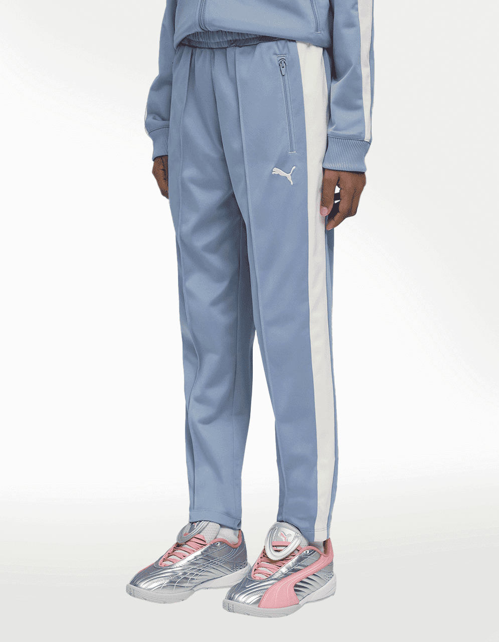 Pants Puma T7 Always On Slim Track Azul - Niña — imagen 2