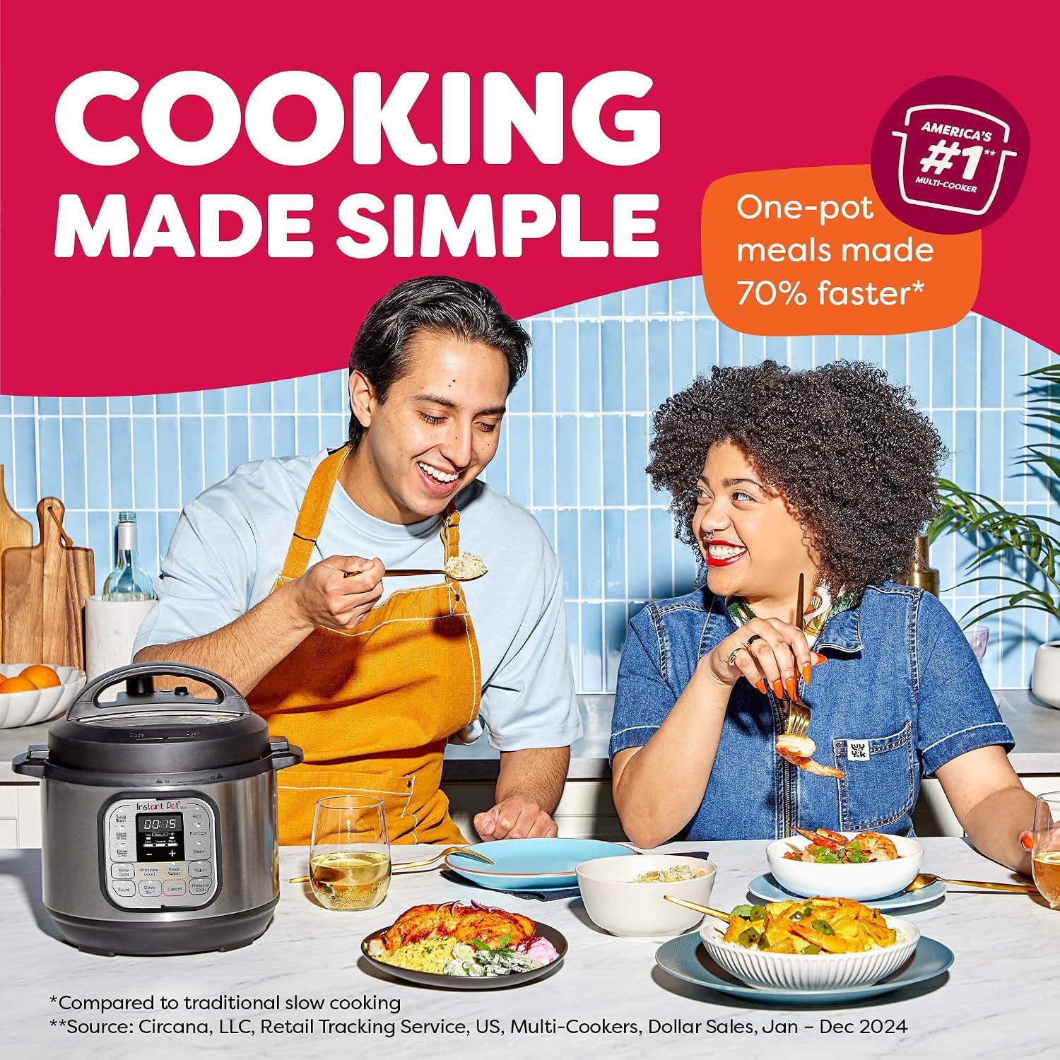 Olla Eléctrica a Presión Instant Pot Duo 60 7 en 1 5.7L Acero Inoxidable — imagen 4