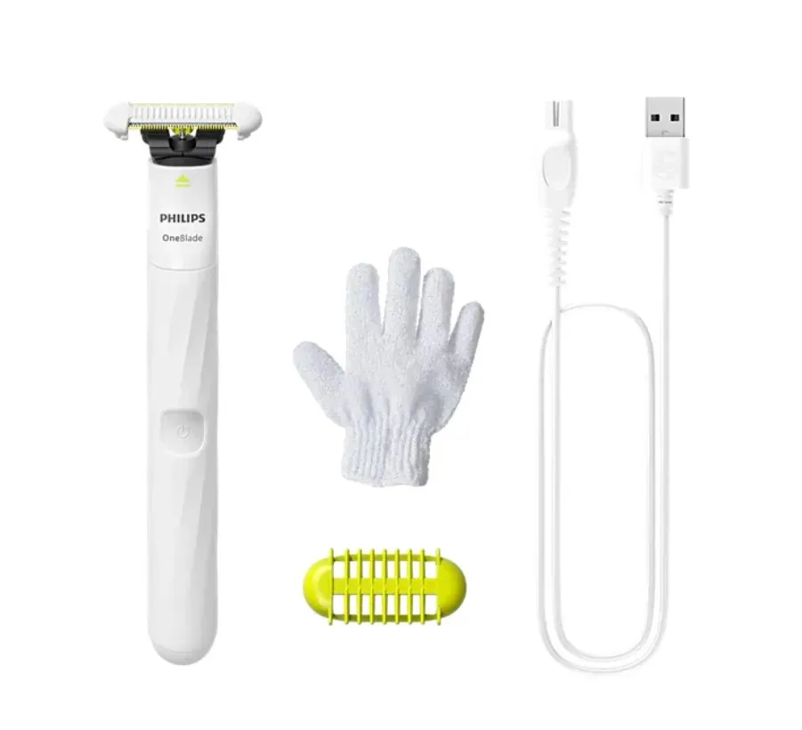 Philips QP1924/14 Oneblade Intimate, Para Las Zonas Íntimas, Incluye Cuchilla Skinprotect, 1 Peine Recortador, Recargable, Para Uso En Seco O Con La Piel Húmeda, Resistente Al Agua — imagen 2