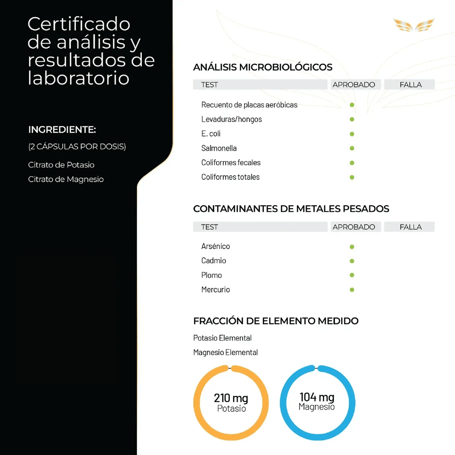 Ultra Pure: Citrato de Magnesio y Citrato de Potasio, Electrolitos + Función Muscular, 200 Cápsulas — imagen 4