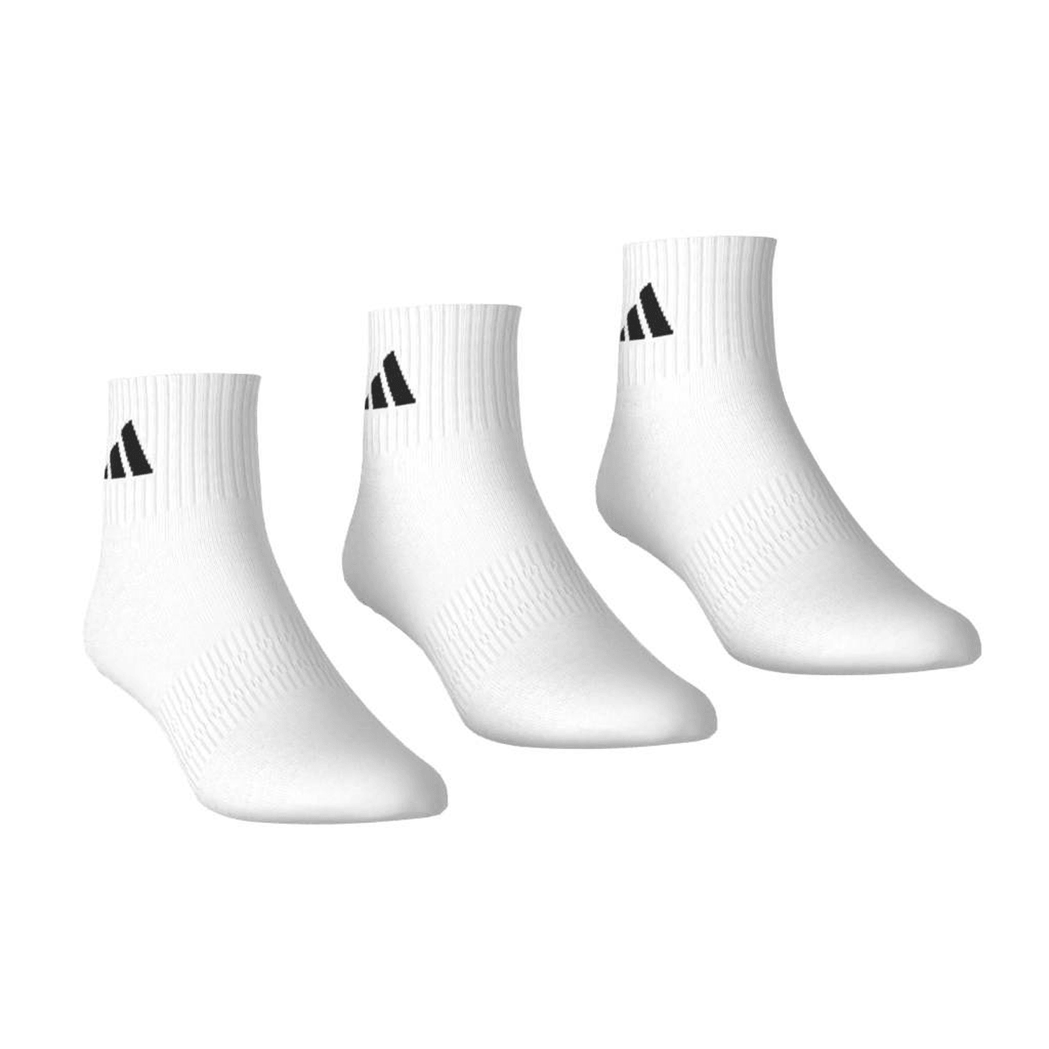 Calcetines Adidas Cushioned Casual 3 Pares Blanco Unisex — imagen 5
