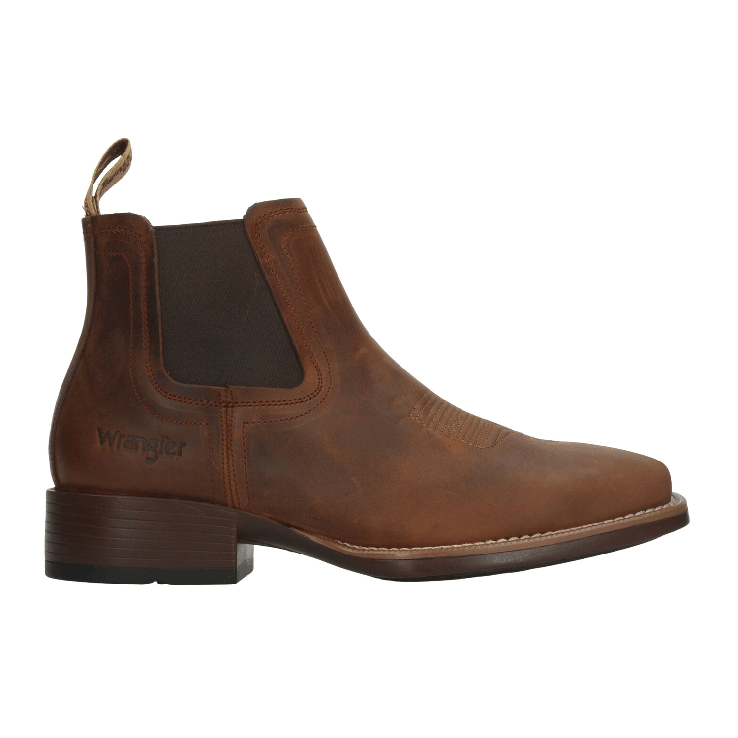 Bota Wrangler Hombre Casual Slip On Cómodo Café Caballero — imagen 1