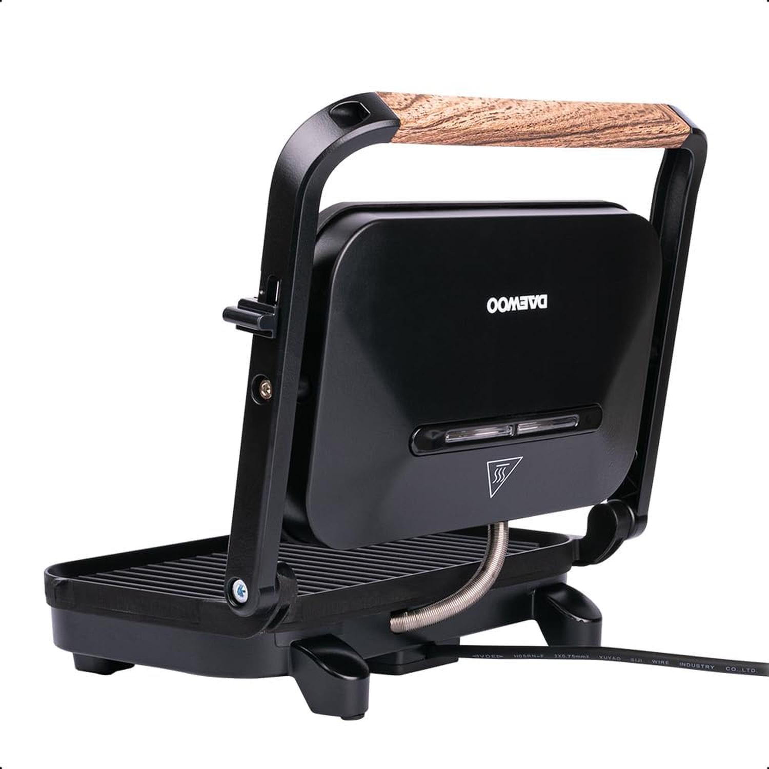 Parrilla Tostador Daewoo Eléctrica Diseño con Madera — imagen 3