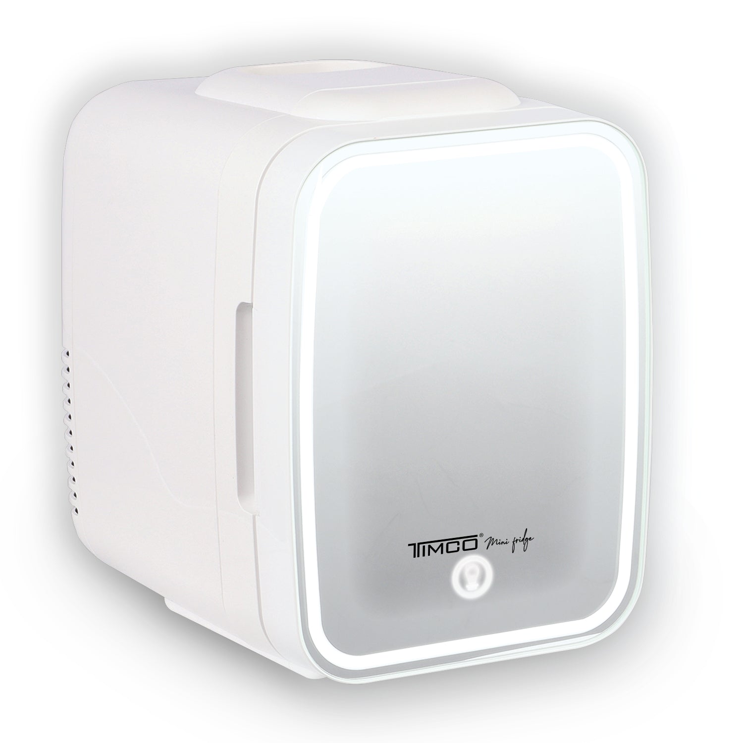Mini Refrigerador Portatil 4 L con Espejo y Luz Led Enfria y Mantiene Calor Ideal para Skincare Timco REMIN4LA02 — imagen 2