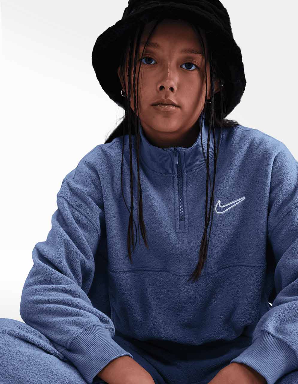 Sudadera Nike NSW FLC LS Top 2 Cozy Multicolor - Niño — imagen 4