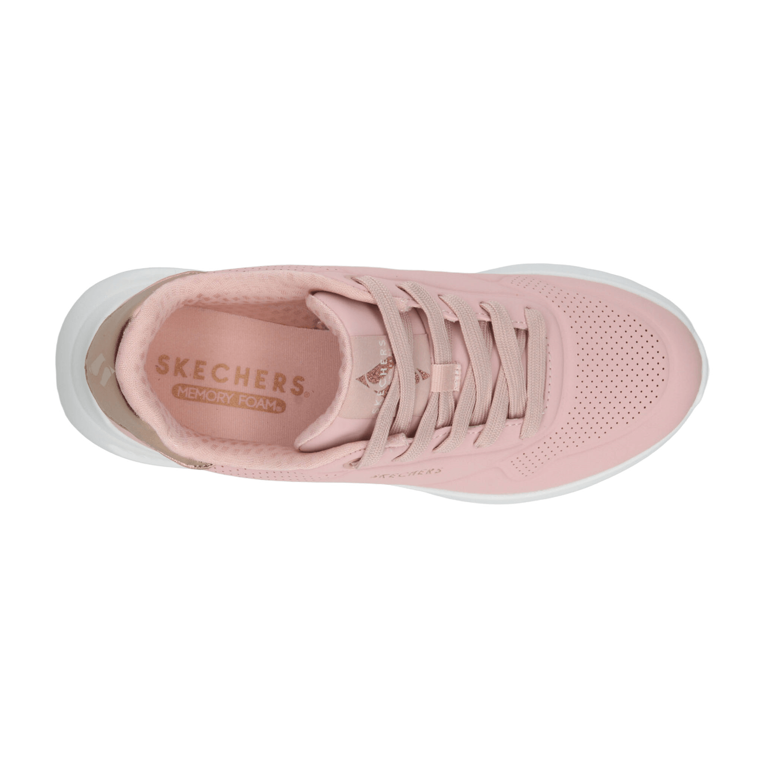 Tenis Dama Skechers Street Uno Lite Rosa Casual Mujer — imagen 9
