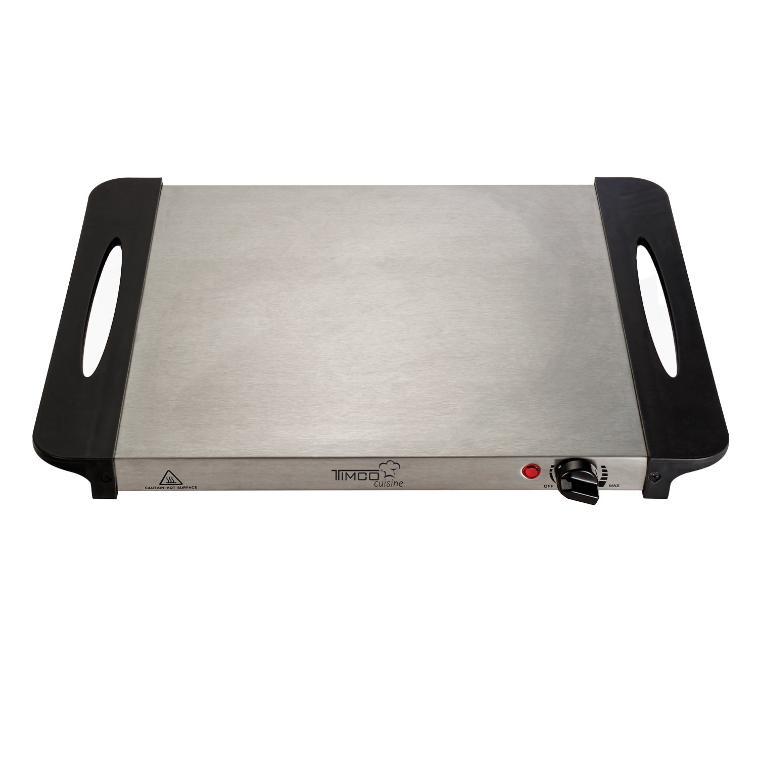 Plancha Eléctrica de Calentamiento Mantiene Alimentos Calientes Bandeja Acero Inoxidable Timco BCE200 — imagen 4