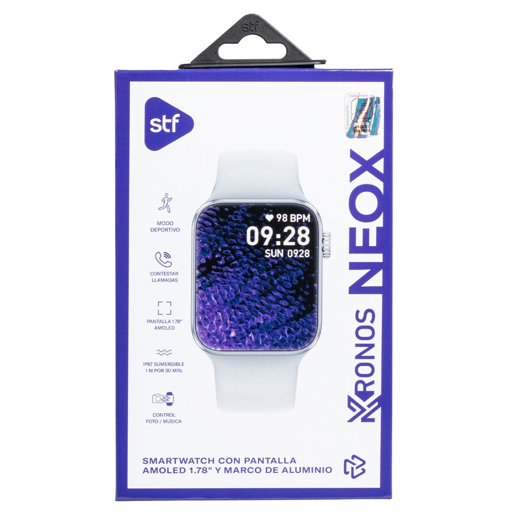 Smartwatch Reloj Kronos Neox STF Pantalla Amoled 1.78" Resistencia al agua IP67 Blanco — imagen 13