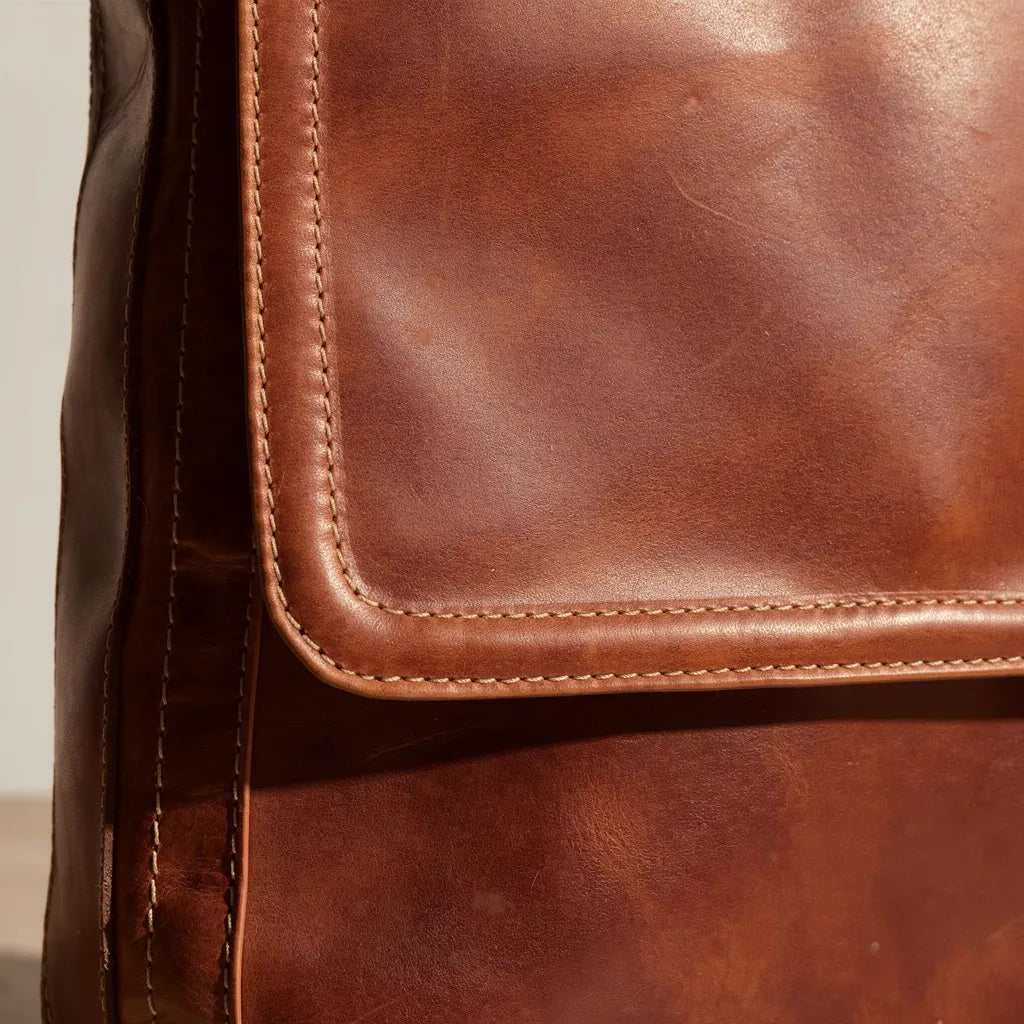 Portafolio Bolero Mediano Vertical Piel Legitima Ternera Gruesa Che. — imagen 11