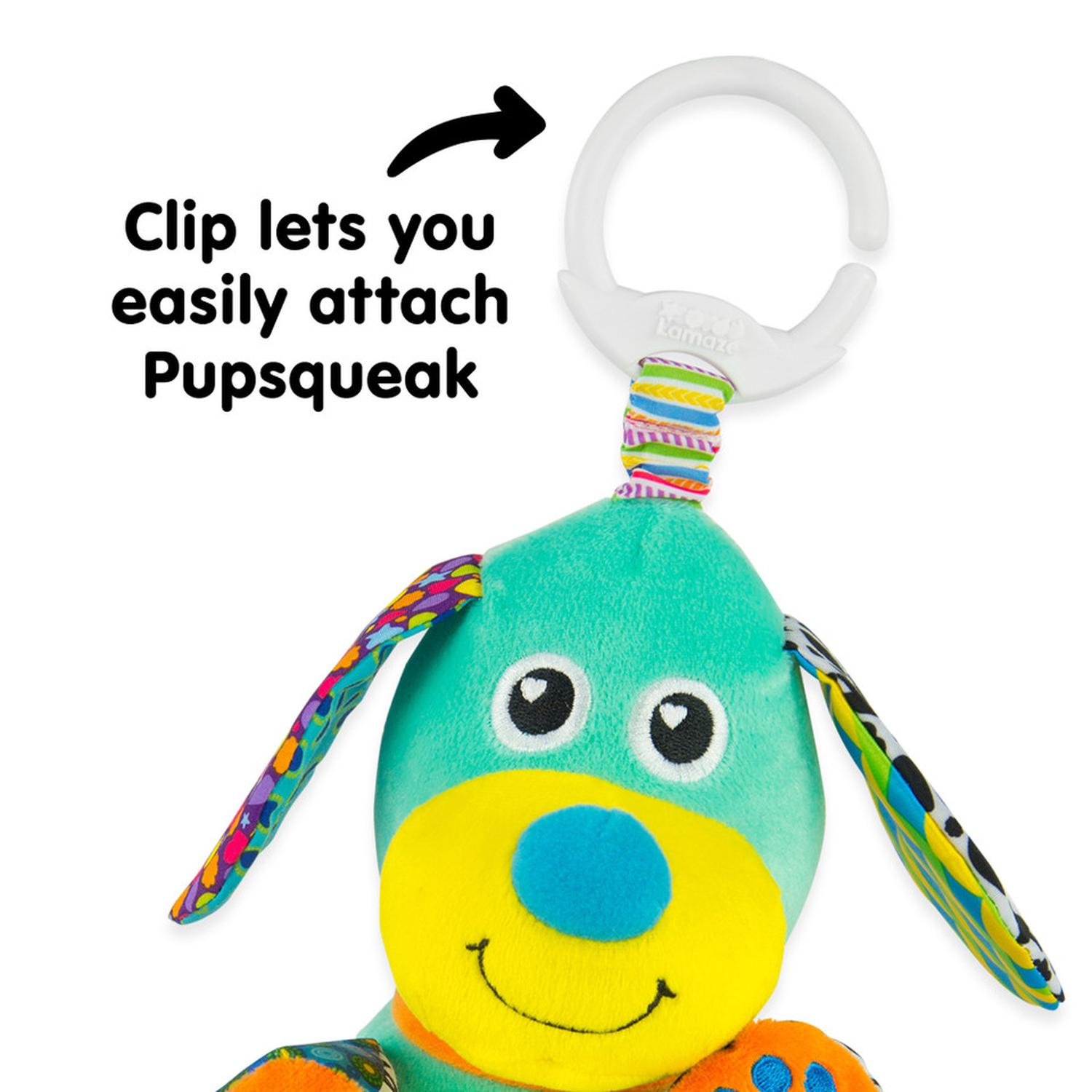 Juguete Interactivo Cachorro Pupsqueak Multicolor Lamaze Color Turquesa — imagen 2