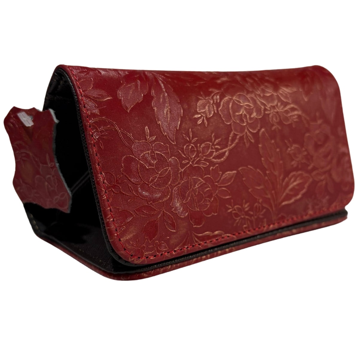 Cartera De Dama Piel Legitima Genuina Ternera Grabada Pequeña Mini — imagen 4